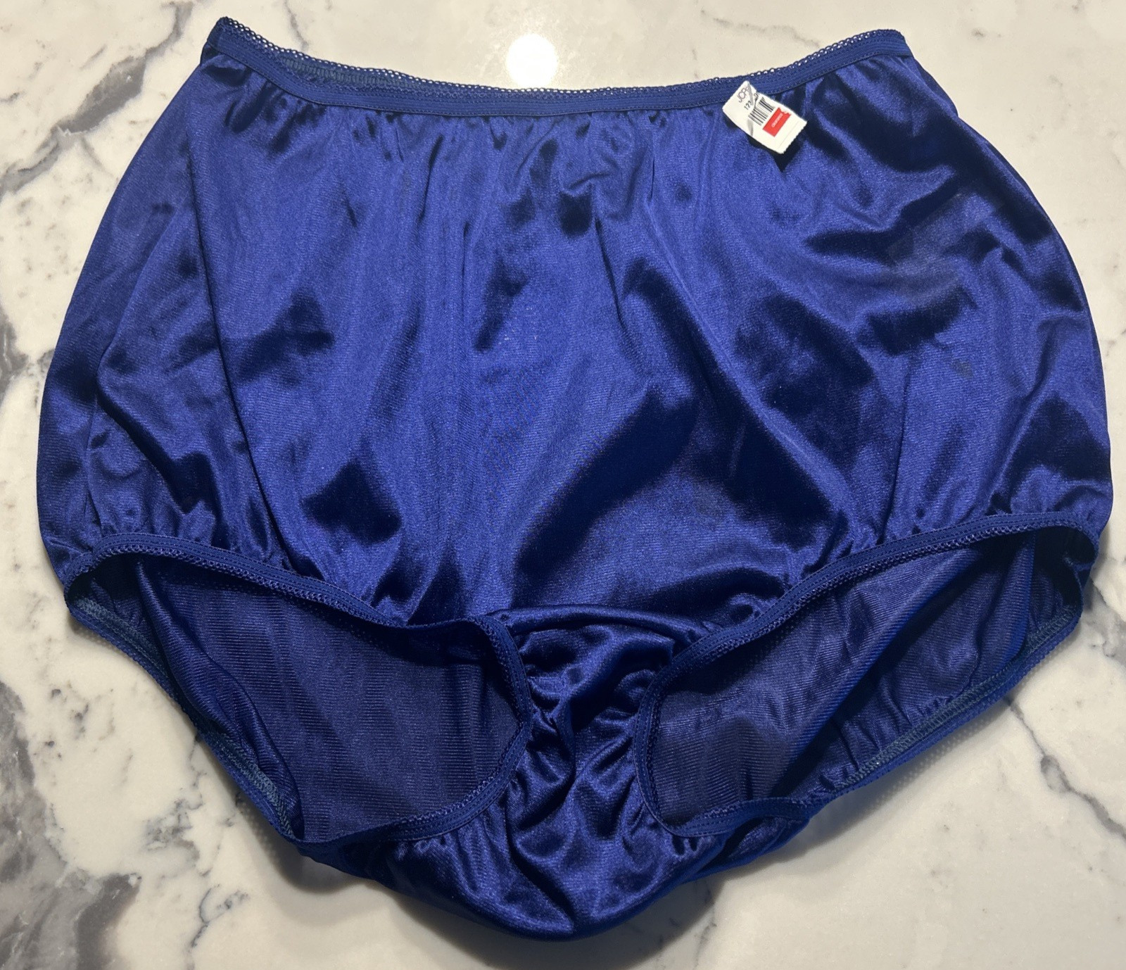 VTG DARK BLUE Granny Panties SISSY Nylon SZ 8~ J.C.PENNEY *UNDERSCORE* NWT