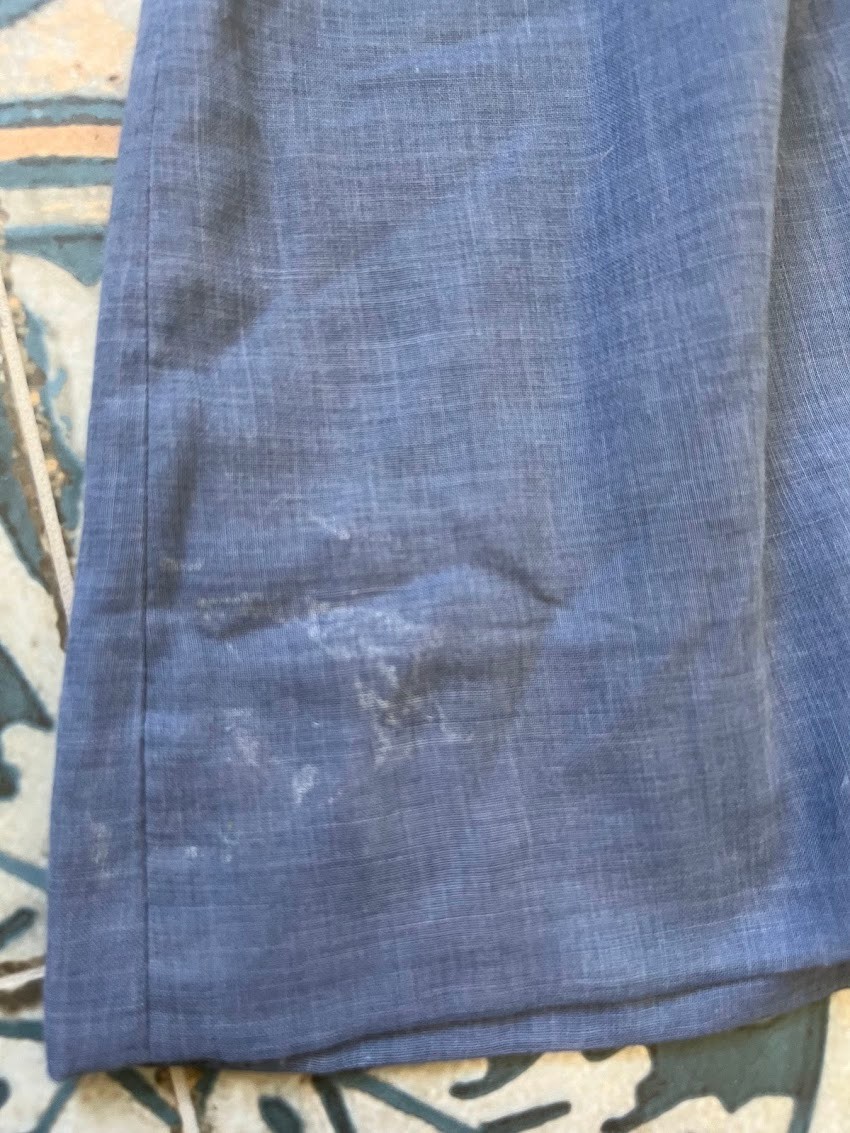 Vintage Jonathan Logan Blue Prairie Mini Dress Lace Boho Cottagecore XS/S