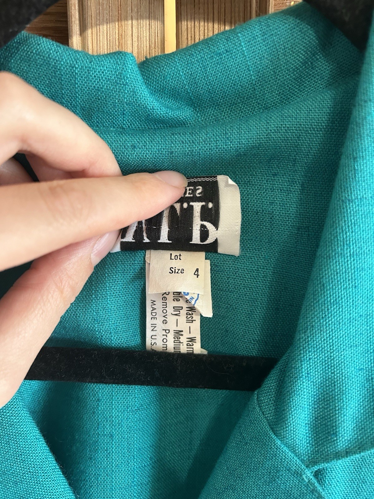 VLP Petites Vintage Teal Dress Size Petite 4
