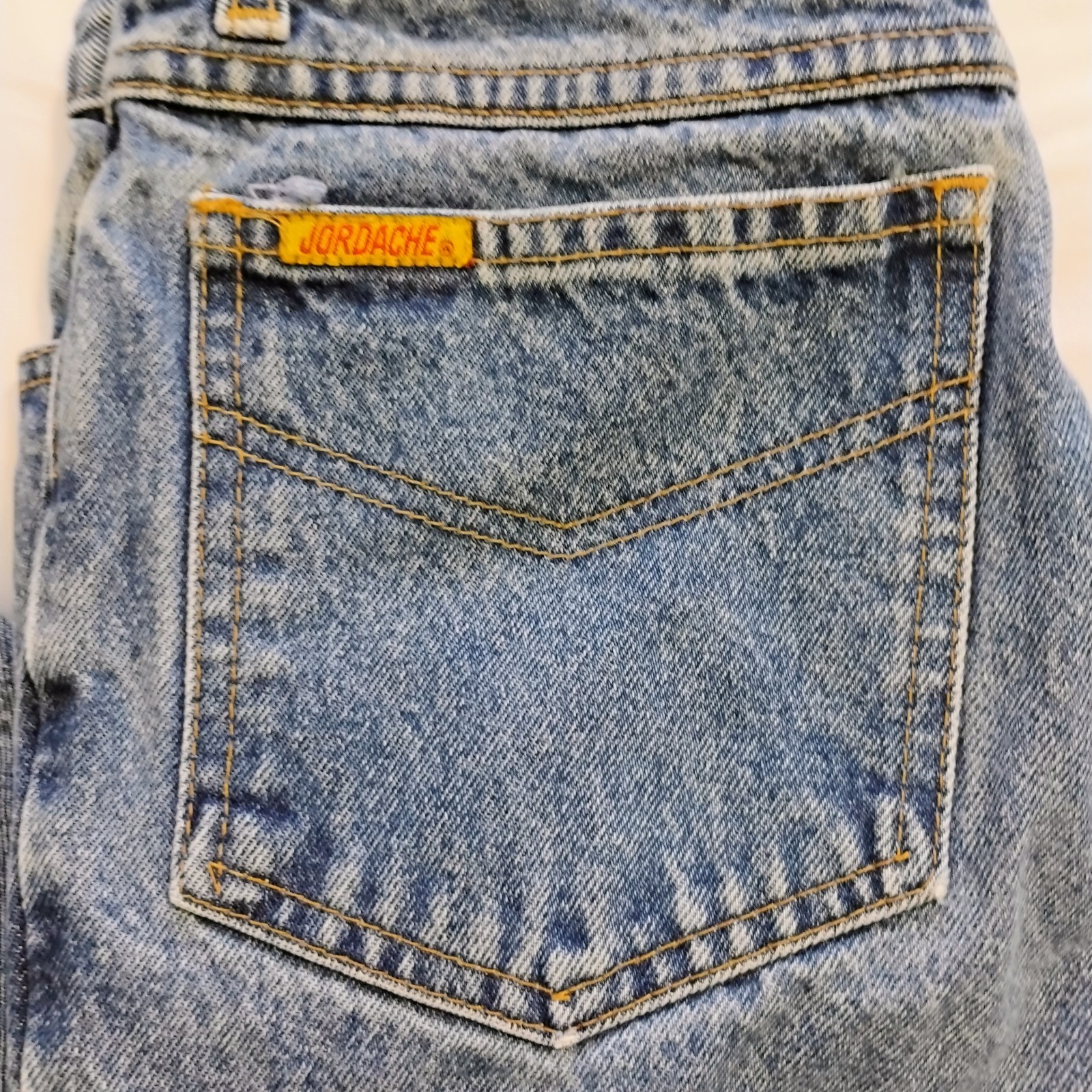Vintage 80s Jordache High Waist Jeans Ankle Zippers 25 Waist 27 Inseam
