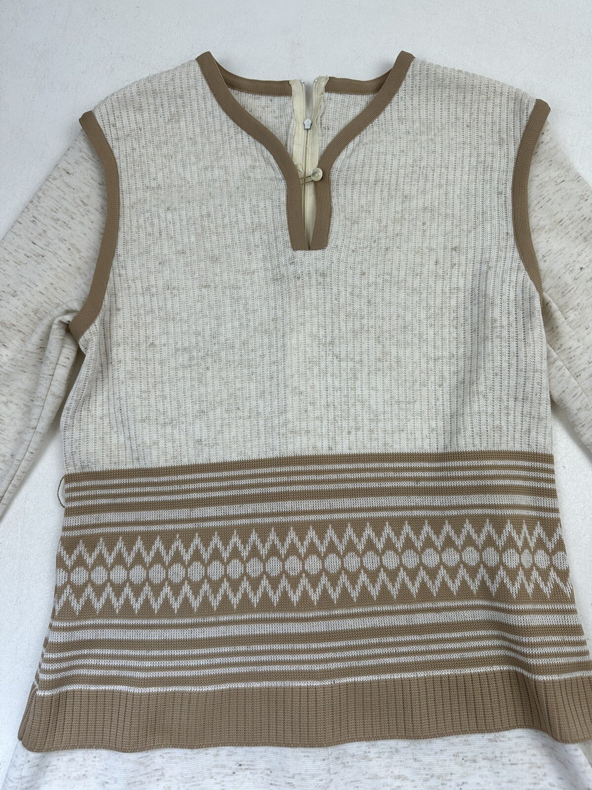 Vintage Forever Young Puritan Women’s Dress Sweater Knit 70s 60s Mod Sz 12