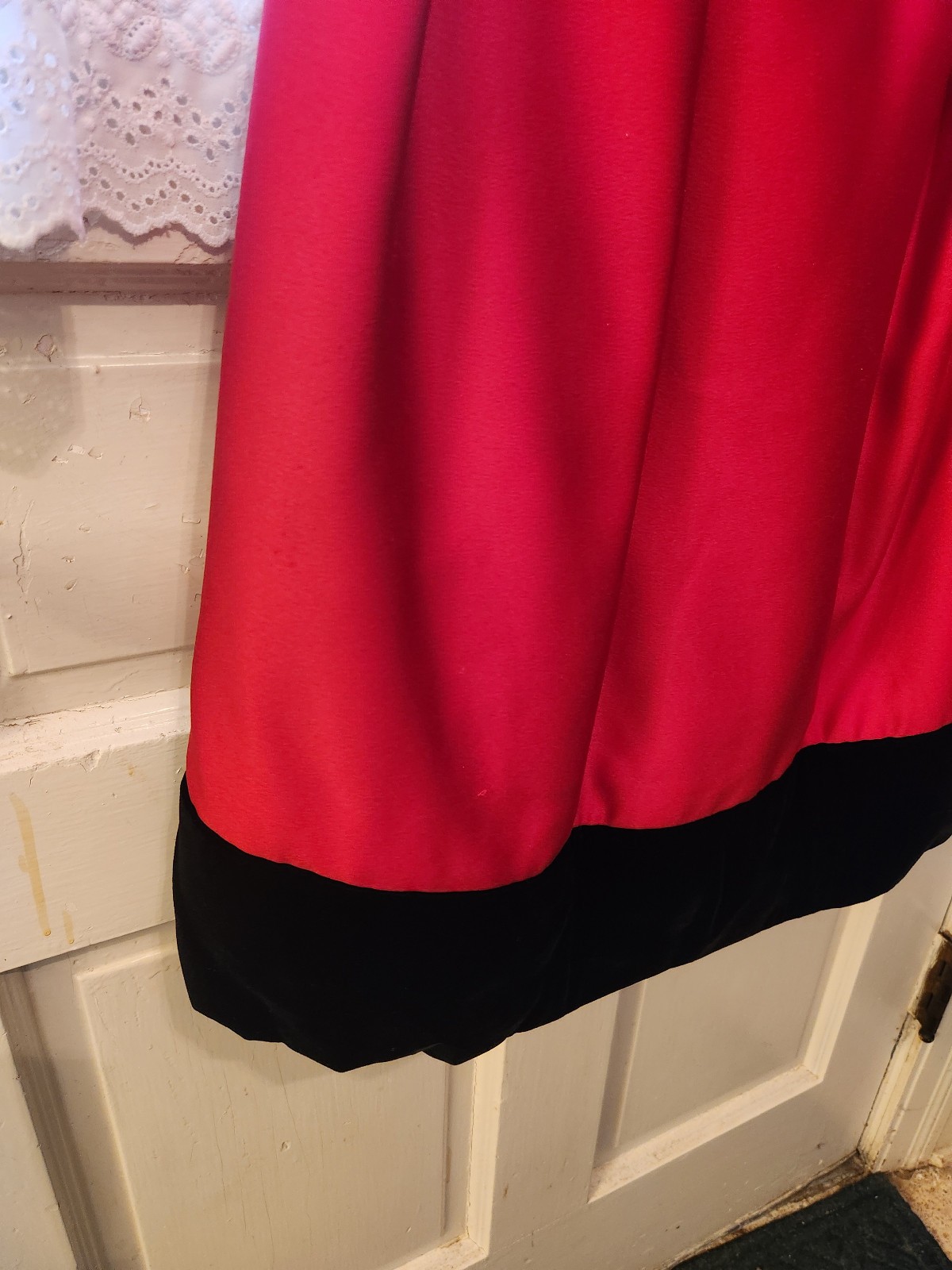 Vintage ESTEVEZ Strapless Cocktail Dress – Black/Red – Excellent Condition