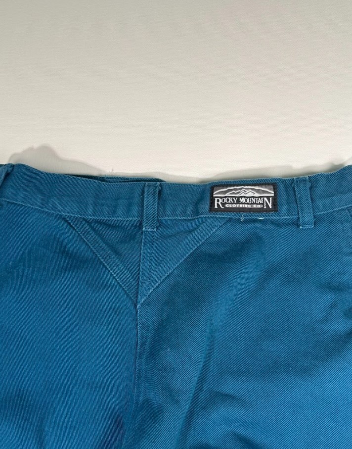 Rocky Mountain Vintage Jeans Women 28 Teal High Rise Straight Leg Western Denim