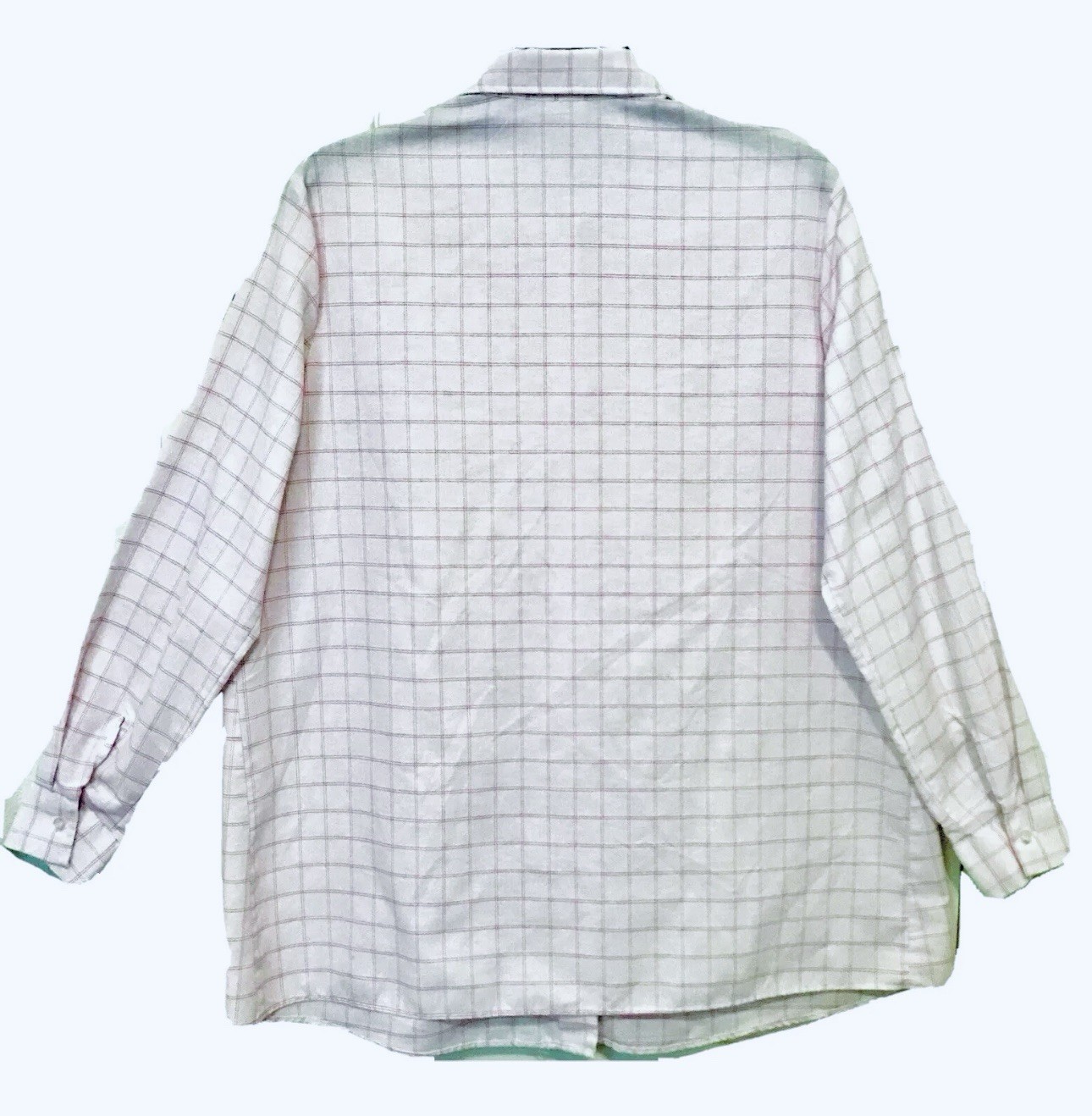 Land N Sea Vintage 1980’s Womens Size 12 Button Up Long Sleeve Window Pane Shirt