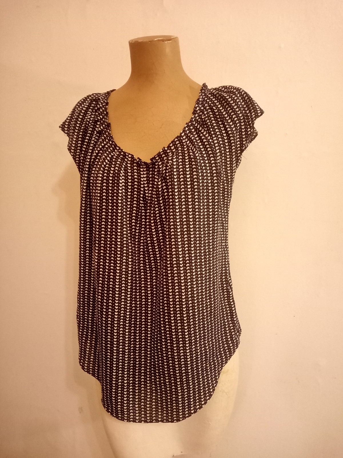 Vintage L C Lauren Conrad Black And White Women’s Top Size S