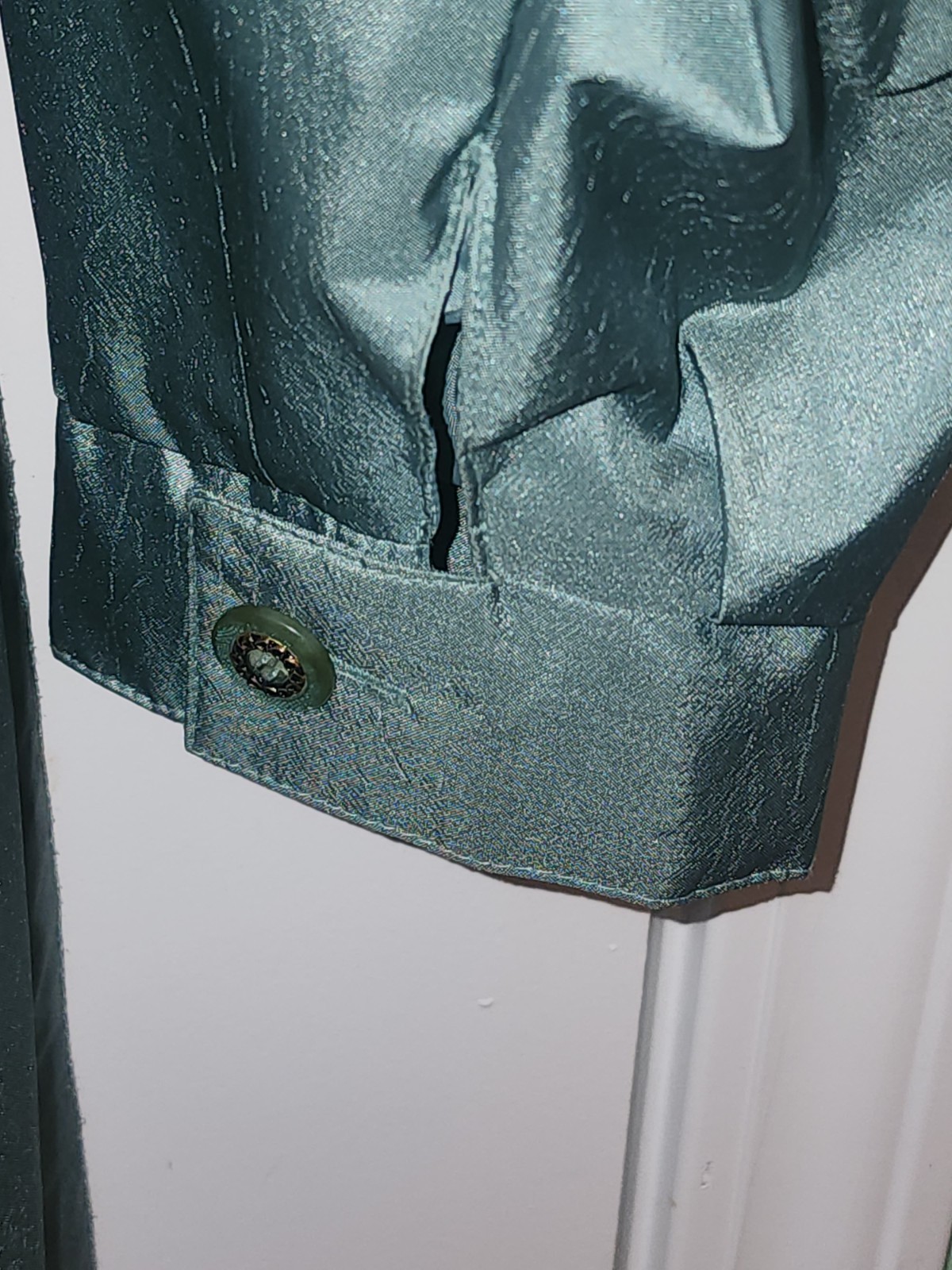 Vintage Mariel Trench Coat 80s 90s Green Jacket Size Small