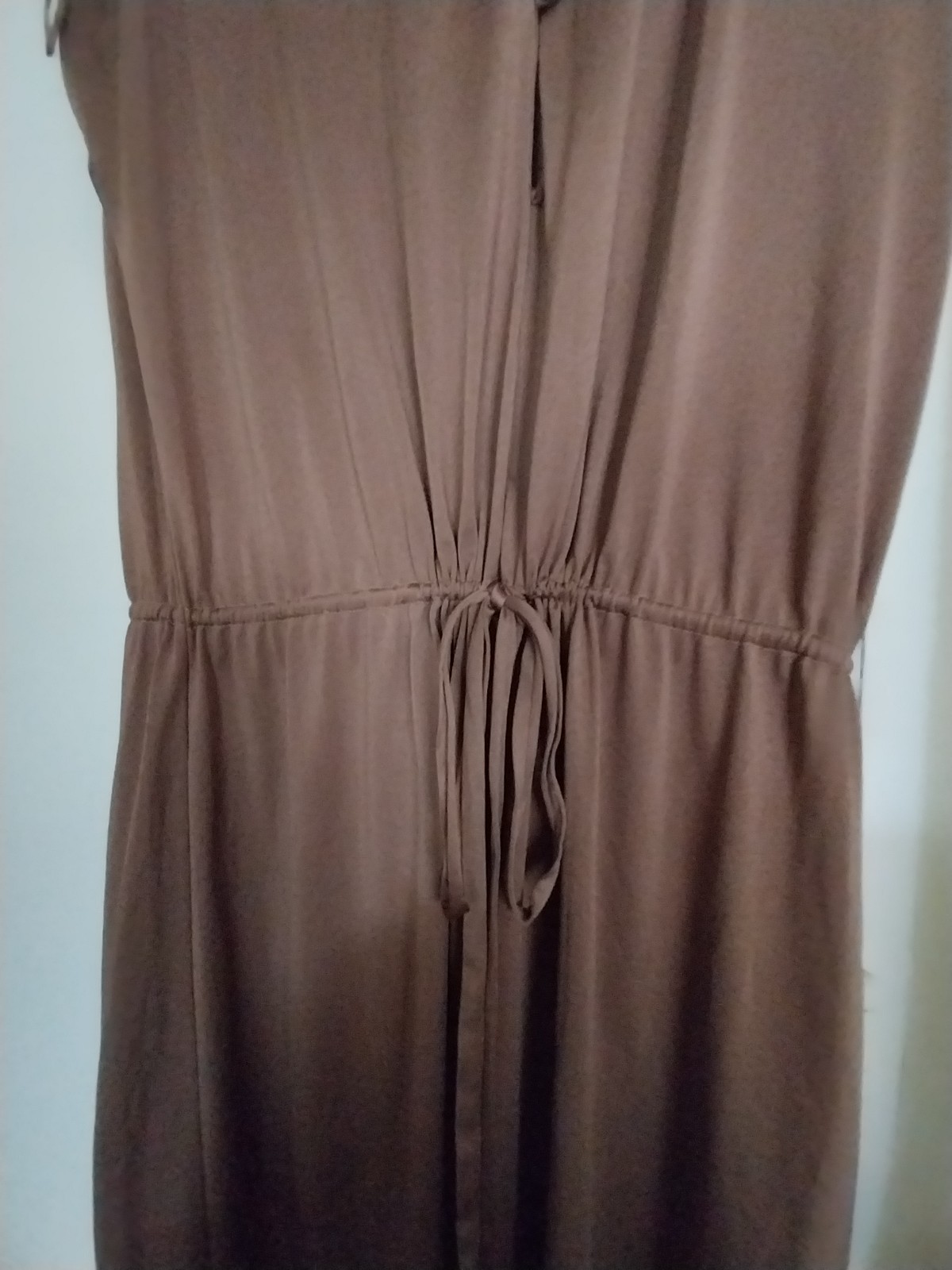 Vintage 70’s Blanche By Ralph Montenero Cocoa Brown Sleeveless Long Cover-Up