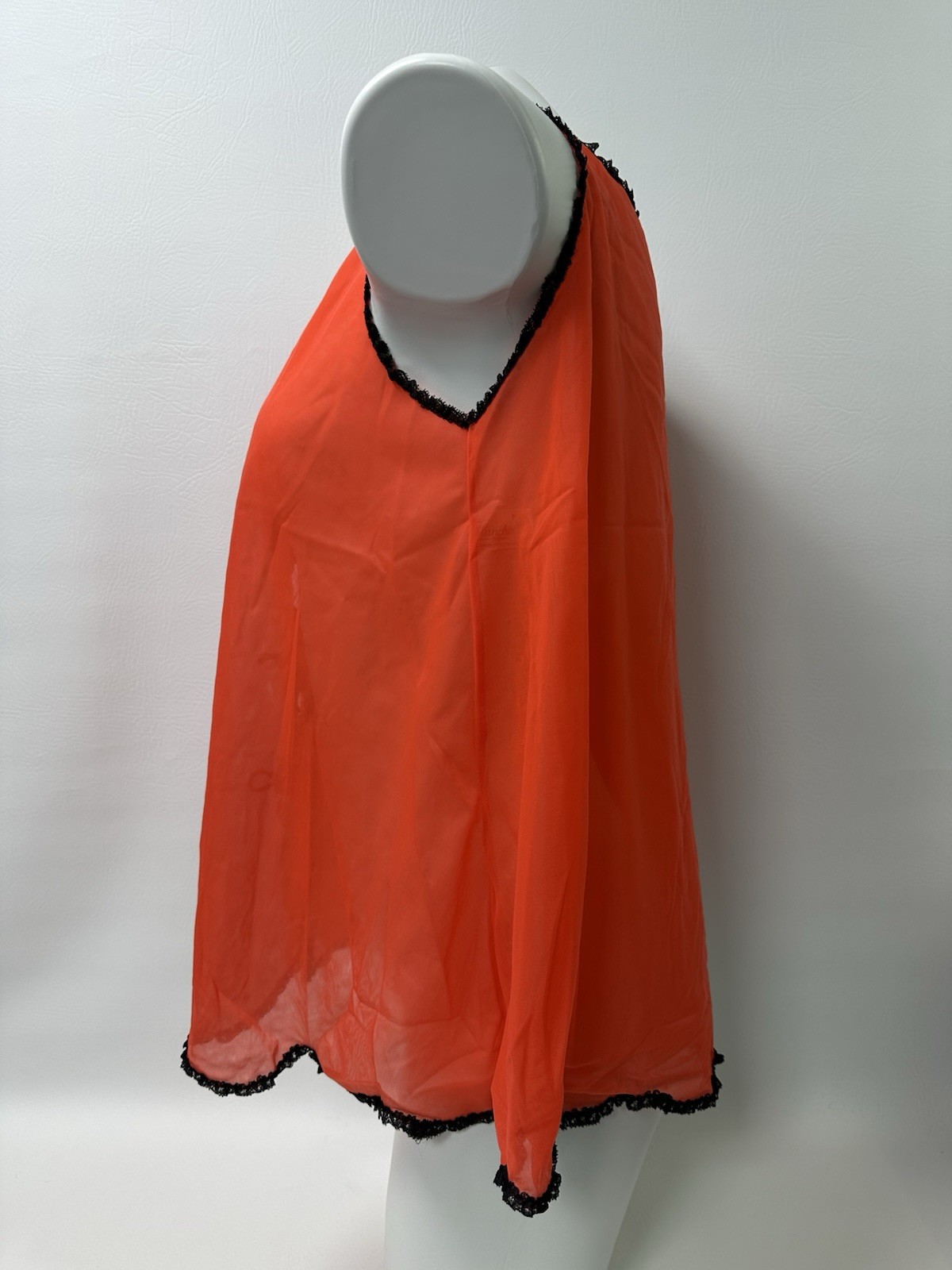 Vintage 60s Blanche by Erika McGowan Sheer Babydoll Nightie Lingerie Size S USA