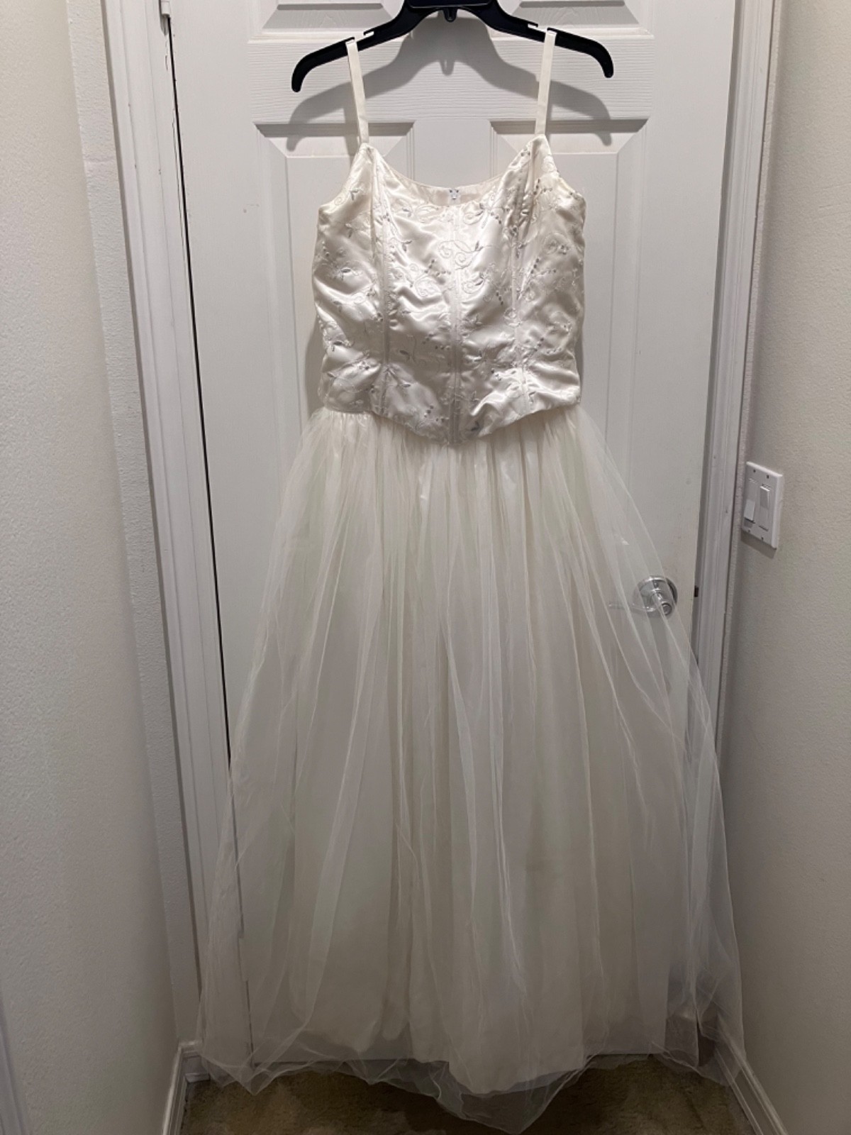 Jessica McClintock Gunne Sax Embroidered Corset Top & Tulle Skirt Dress Sz 11/12