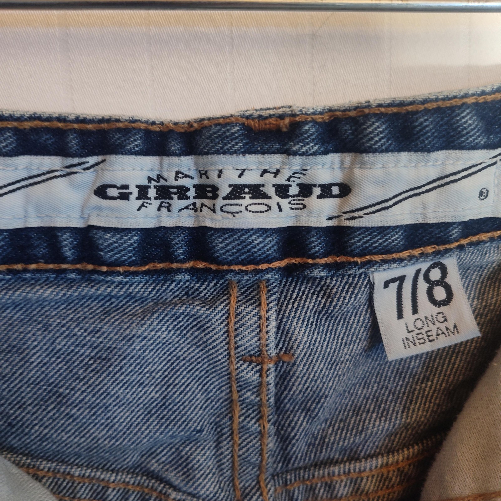 Marithe & Francois Girbaud Stone Washed Jeans 7/8 Tall Women 27×32 Classic