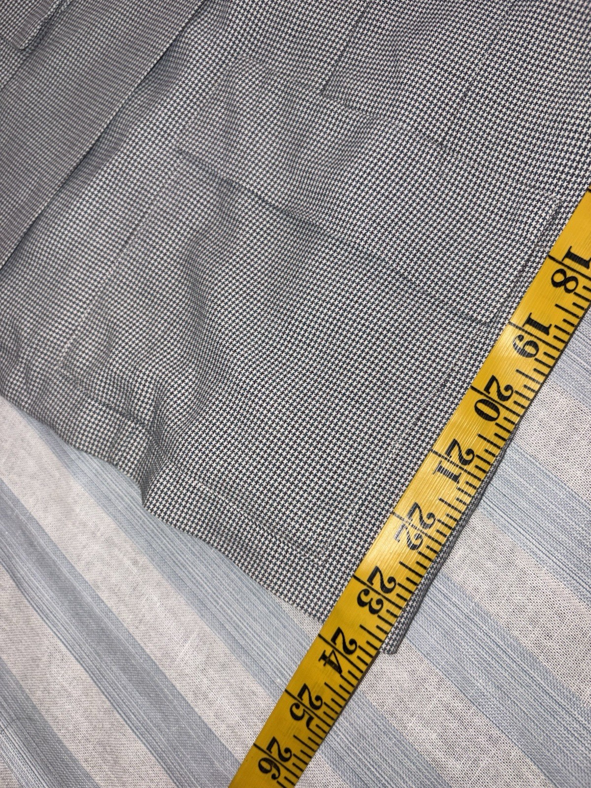 Vintage 1940s Linen Jacket Houndstooth Women’s Medium Majestic Season Maker Gray