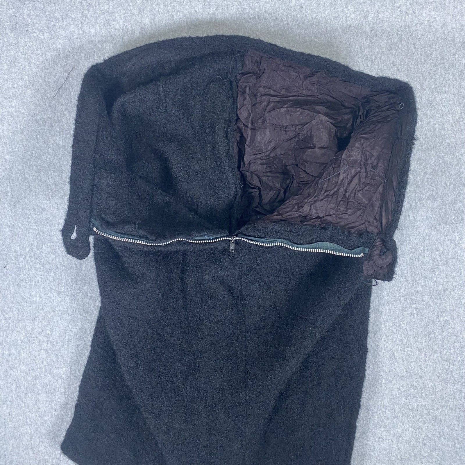 Lilli Ann Paris Bouclé Wool Suit Set 50s/60s Black Jacket Skirt Pom Pom Buttons