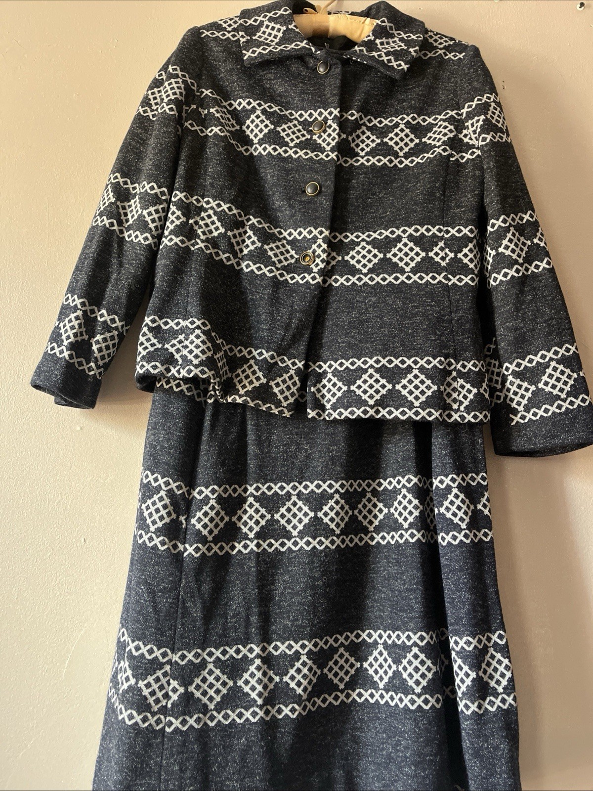 RARE Vintage Al Cooper Beverly Hills Dress With Pockets Suit