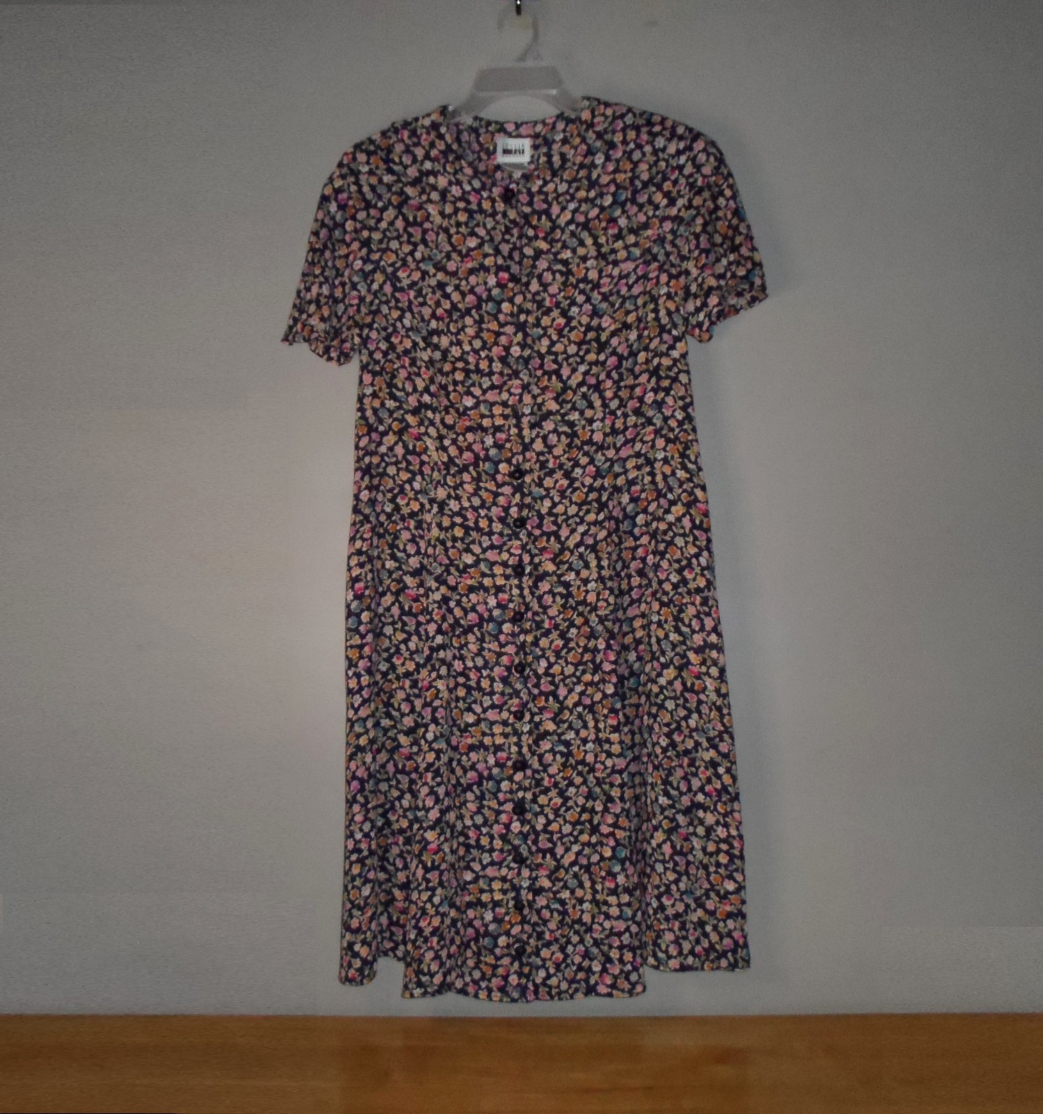 Leslie Fay Dresses Flowers Floral Dress Size 12 Vintage 1980s 1990s 80s 90s