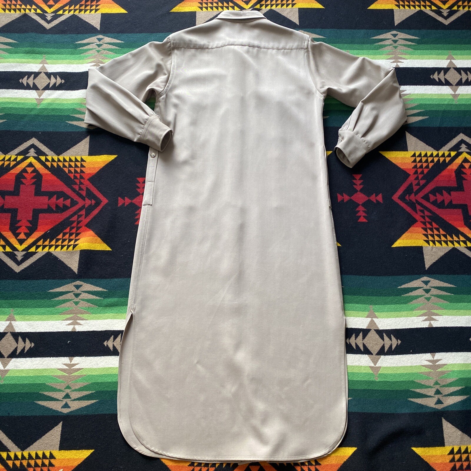 Willis & Geiger Outfitters Womens VTG Safari Khaki Trenc Serengeti Dress Sz 4-6