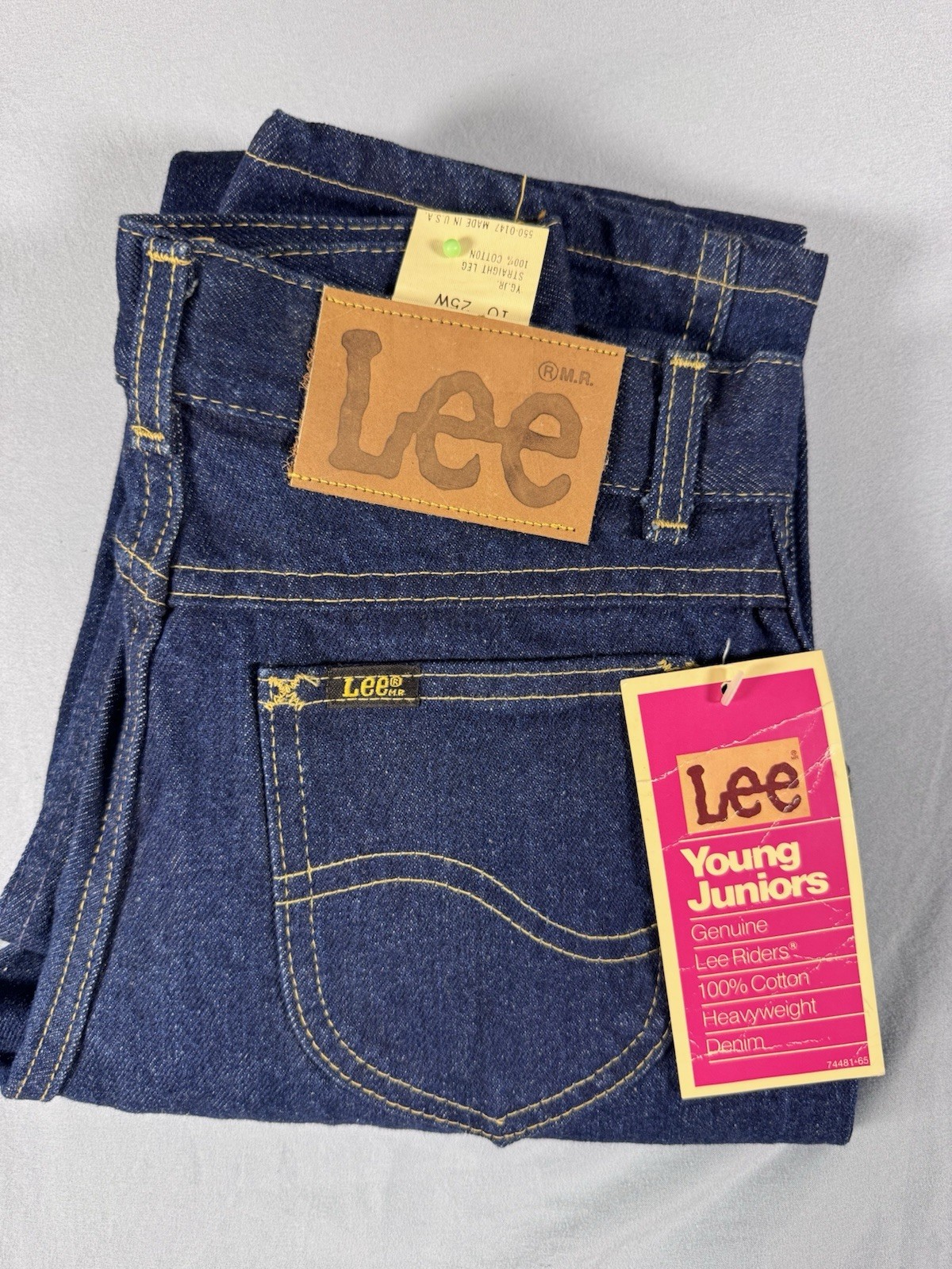Lee Riders Vintage Denim Juniors Jeans Deadstock USA Straight Leg (10 x 25W)
