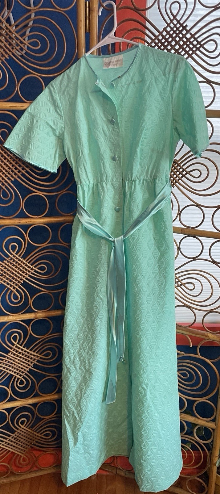At Home Wear by Van Raalte Vintage Loungewear Teal Turquoise color Small