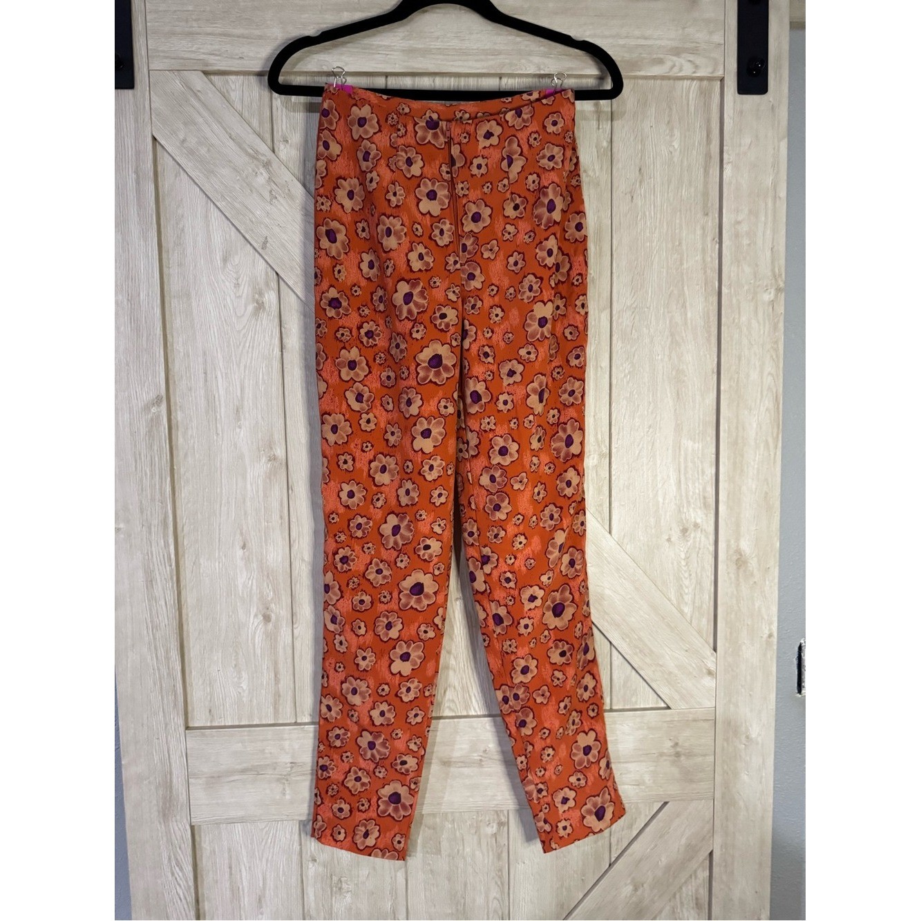 Vintage Retro 70s Floral High Rise capri Pants – xs