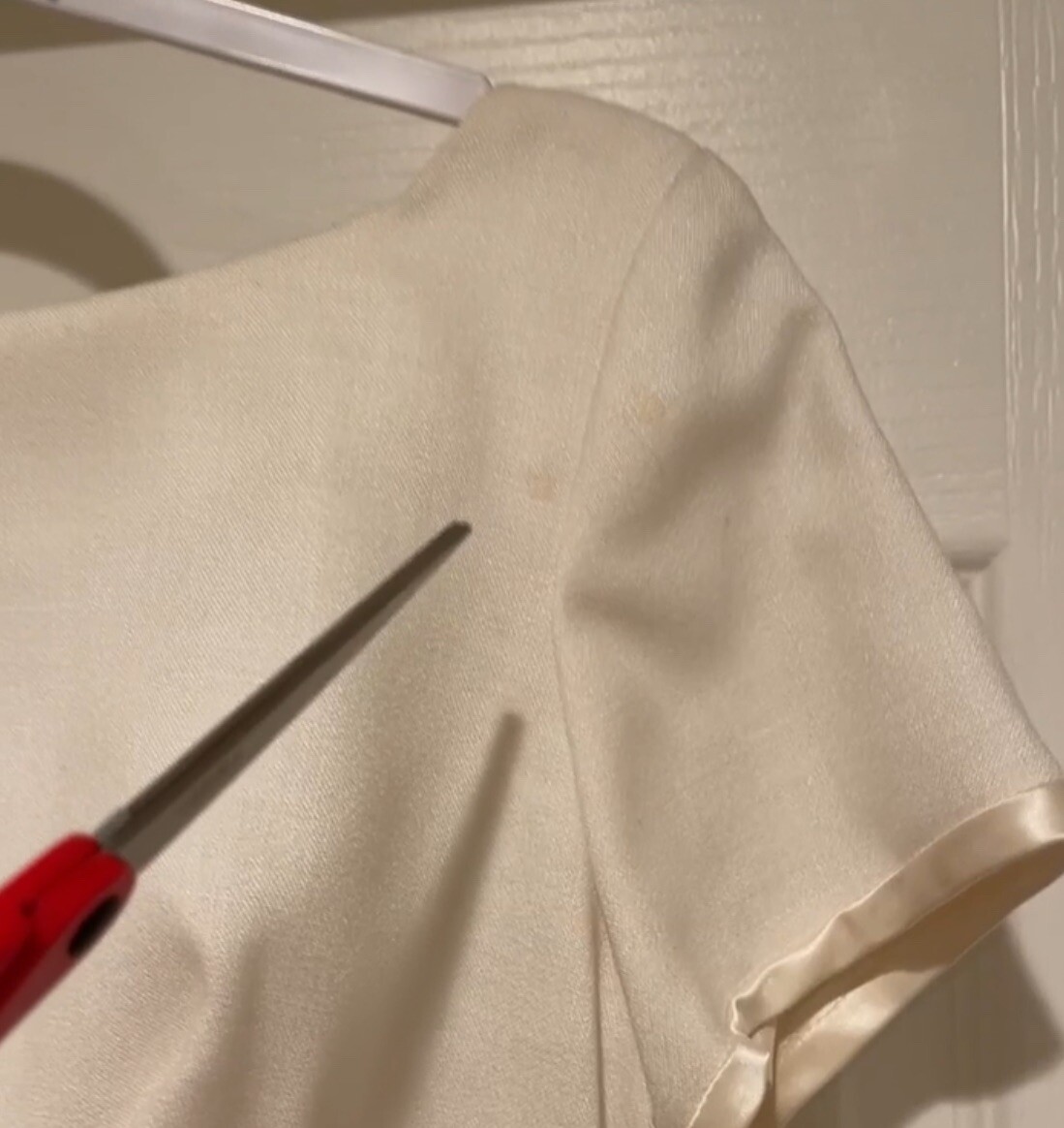 1960s Emma Domb Ivory Dress Size 13 Little Dirty