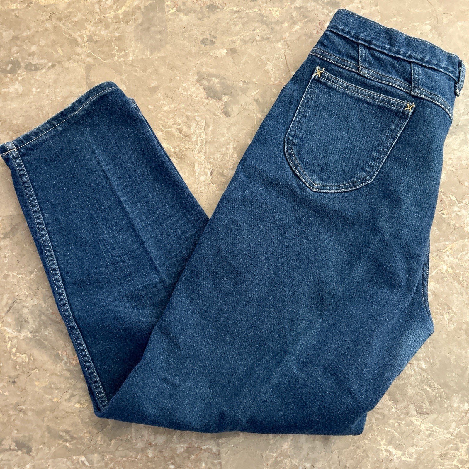 Vintage 80s Cascade Blues High Waisted Tapered Jeans Sz 16 32×28 USA Made