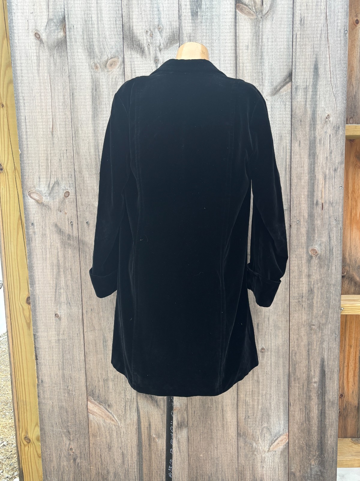 Classic Vintage Nordiska Kompaniet Black Velvet Women’s Evening Coat Sweden