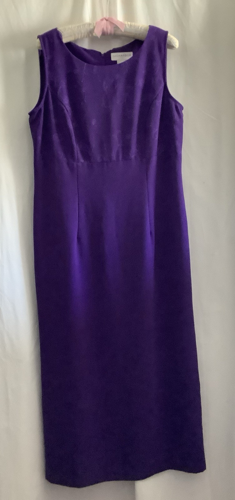 SAG HARBOR DRESS/JACKET SET (size 12) Deep Purple, Midi Excellent Condition