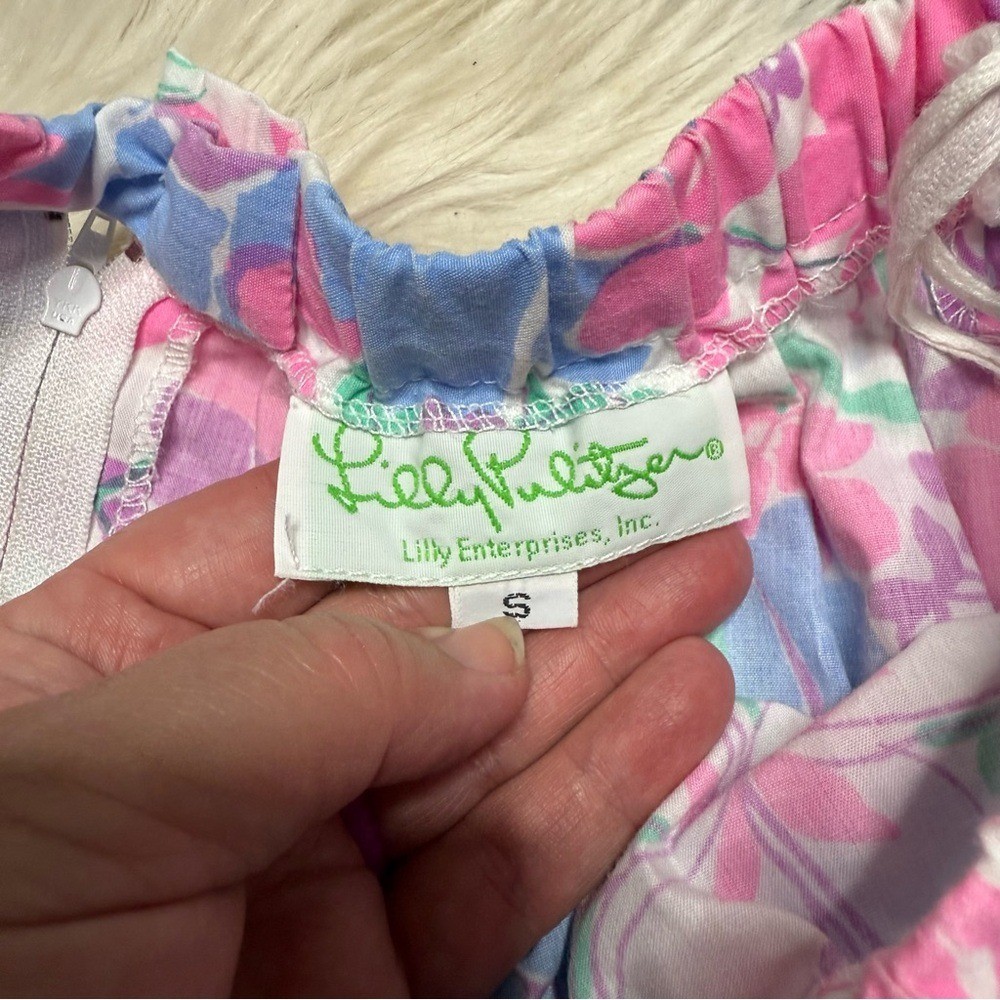 Vintage Lilly Pulitzer Pink Green A-Line Midi Skirt Resort Wear Women’s Small