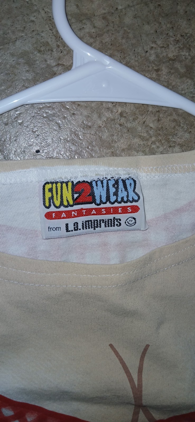 Vintage FUN2WEAR FANTASIES LA Imprints T Shirt Overszied Cover Up Sexy Vintage