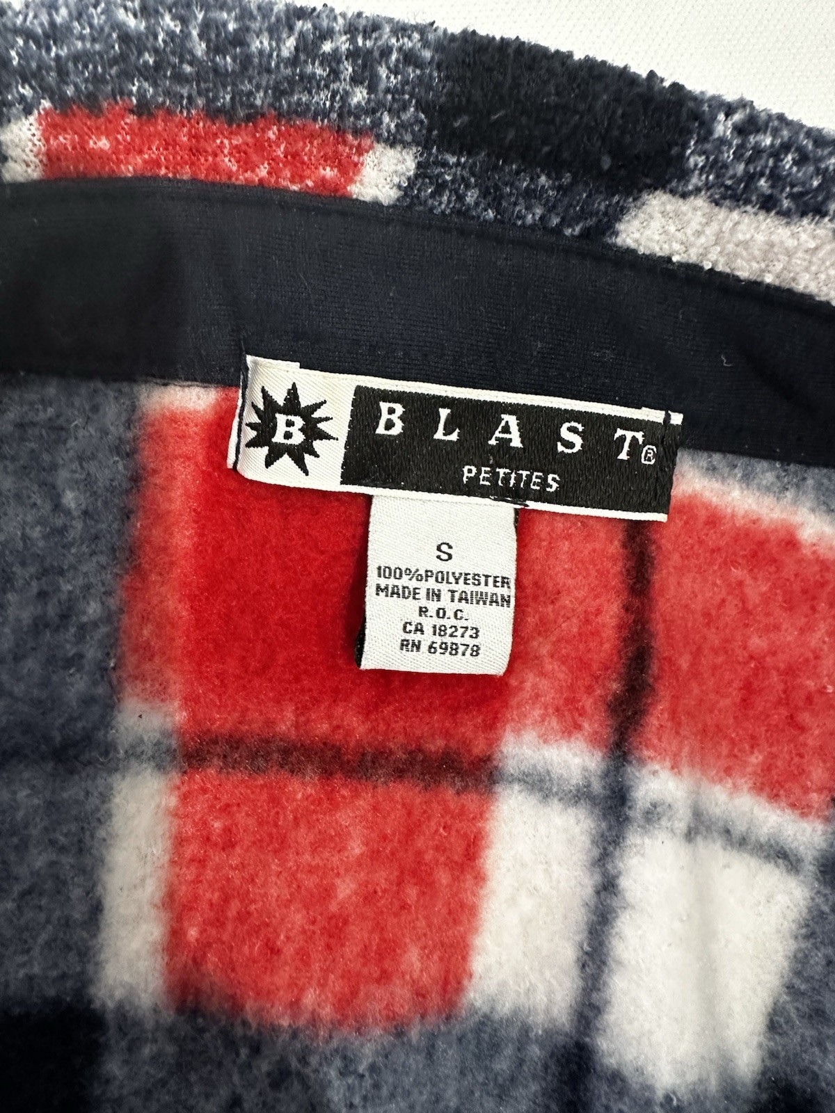 Vintage Blast Red Plaid Fleece Shacket – Americana / Cozy Cabin women’s szS