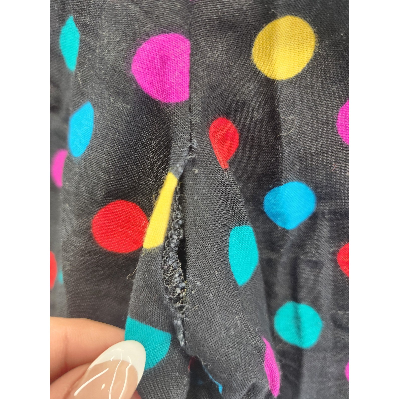 Vintage Bobbie Brooks Polka Dot Shorts Small Multicolor High Waist 80s 90s