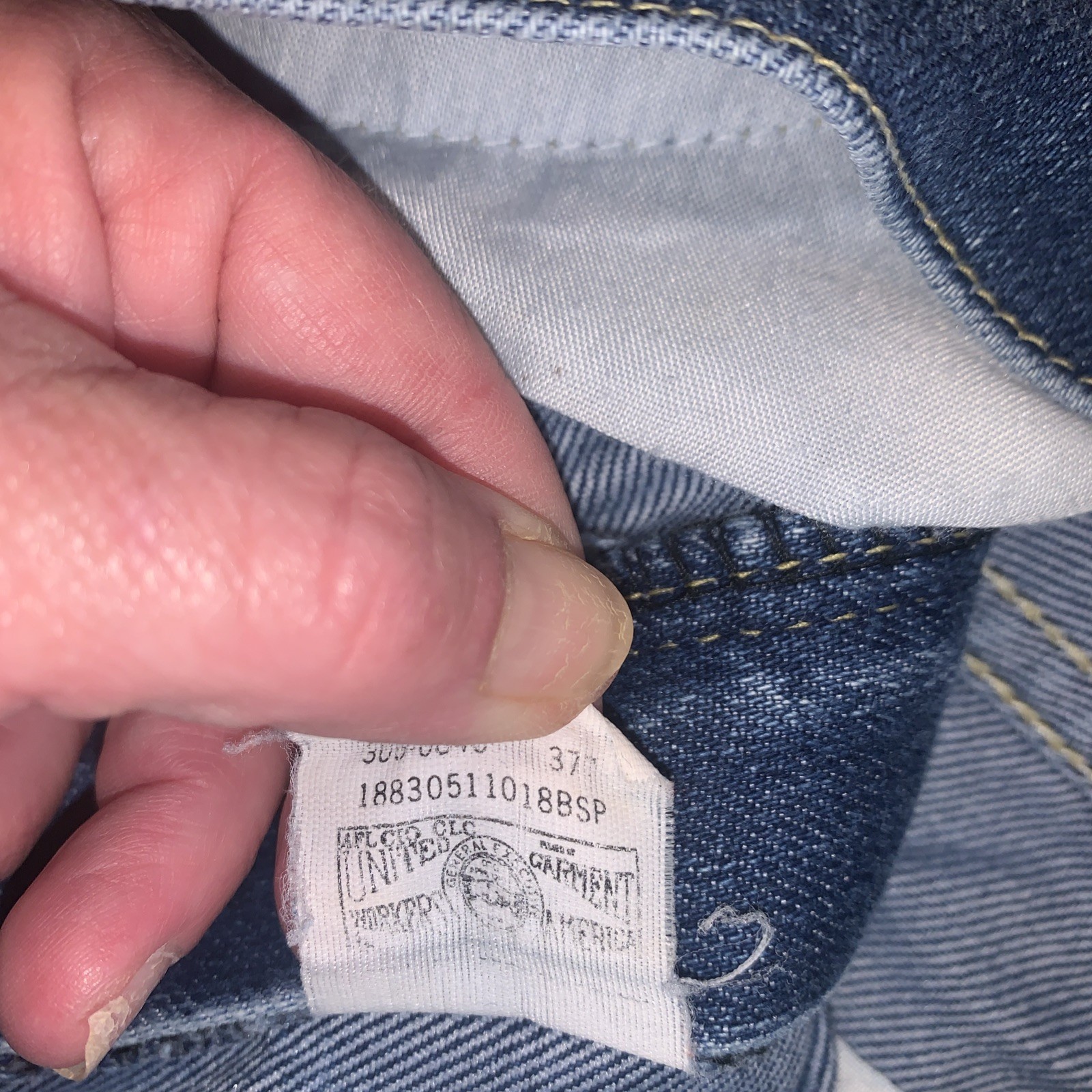 2-Vtg Juniors USA LEE Jeans Size 12 High Waist Straight Creased Leg Dark Blu Tag