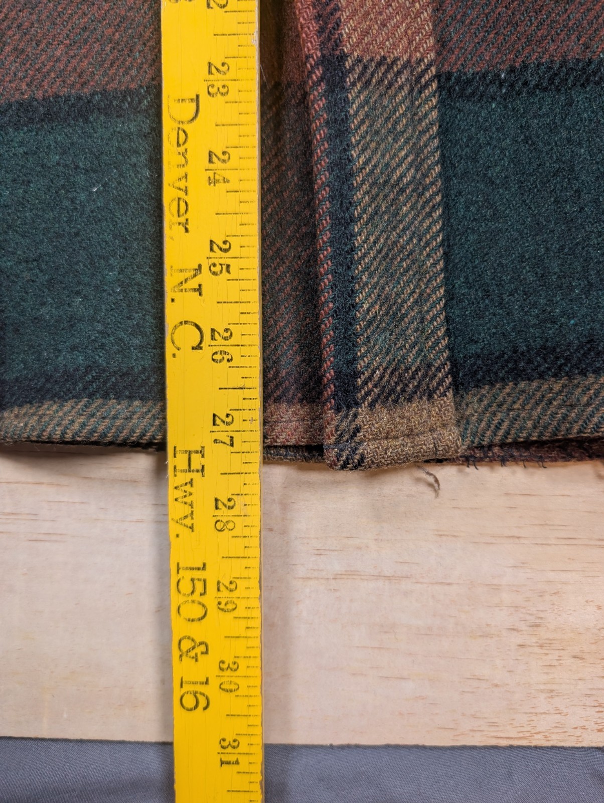 Vintage Fox Knapp Wool Coat Checkered Plaid USA Women’s Large 16