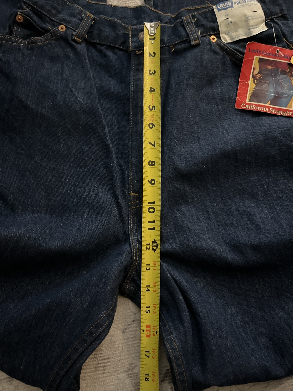 NOS VTG Women’s 70s Levi’s Denim California Straights Jeans 1970s 26 Orange Tab