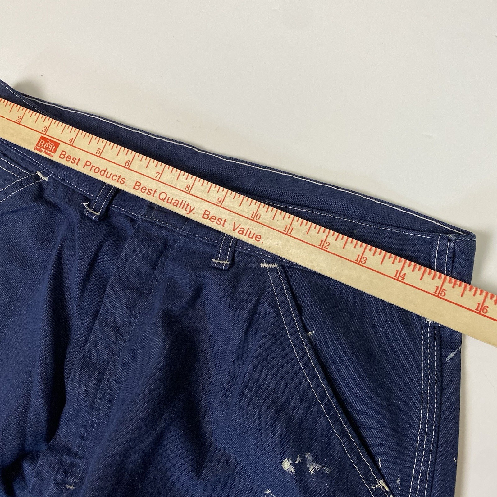 1970s Vintage Sears Denim Carpenter Jeans Painter Pants 32×30 Fits 31 x 29