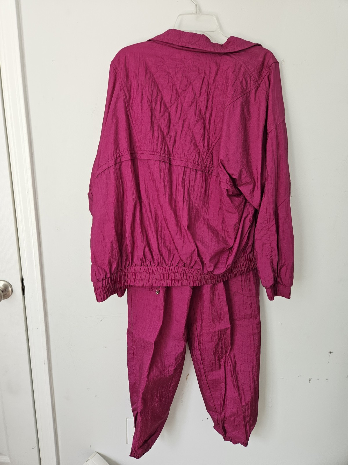 VTG LAURA KATHERINE Womens Adult Pink Track Suit Jacket Pants L