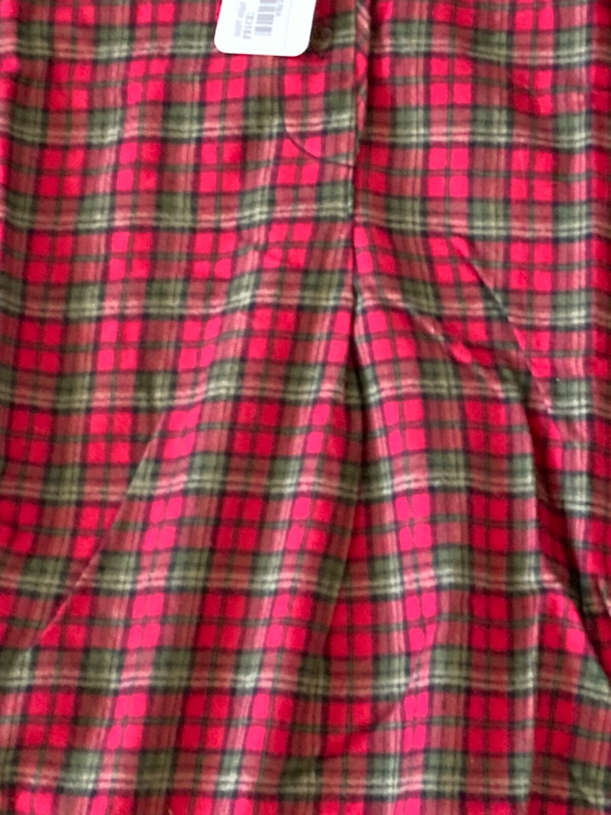 New Vintage Flyshacker Clothing Co Flannel Sleep Shirt Red Tartan Plaid S
