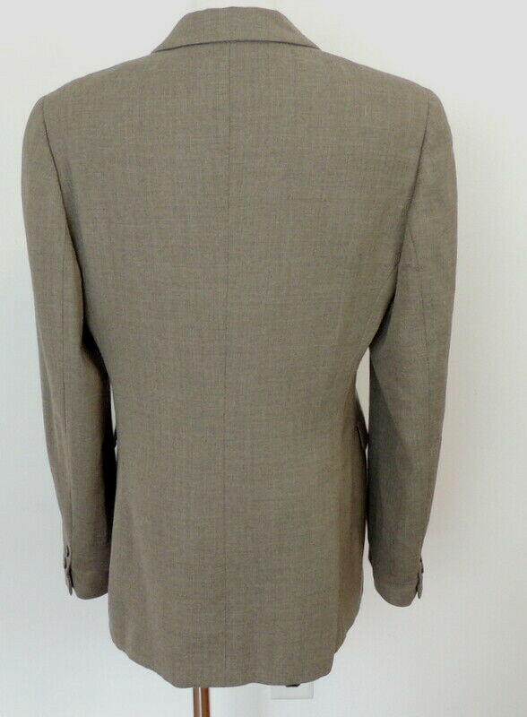Vintage Giorgio Armani Le Collezioni Blazer Jacket 12 Gray Tweed Made In Italy