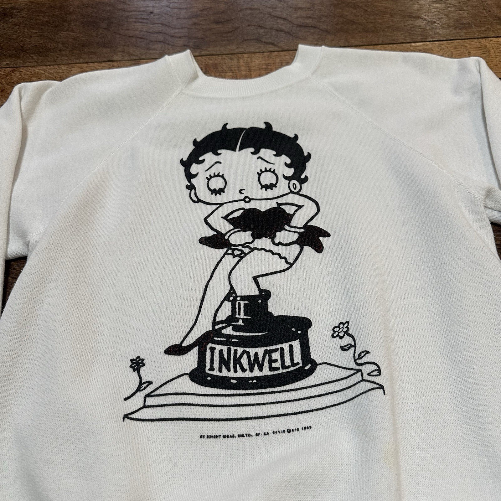 VTG 80s 90s Betty Boop Inkwell Double Sided Crewneck Sweat Shirt Women’s Small