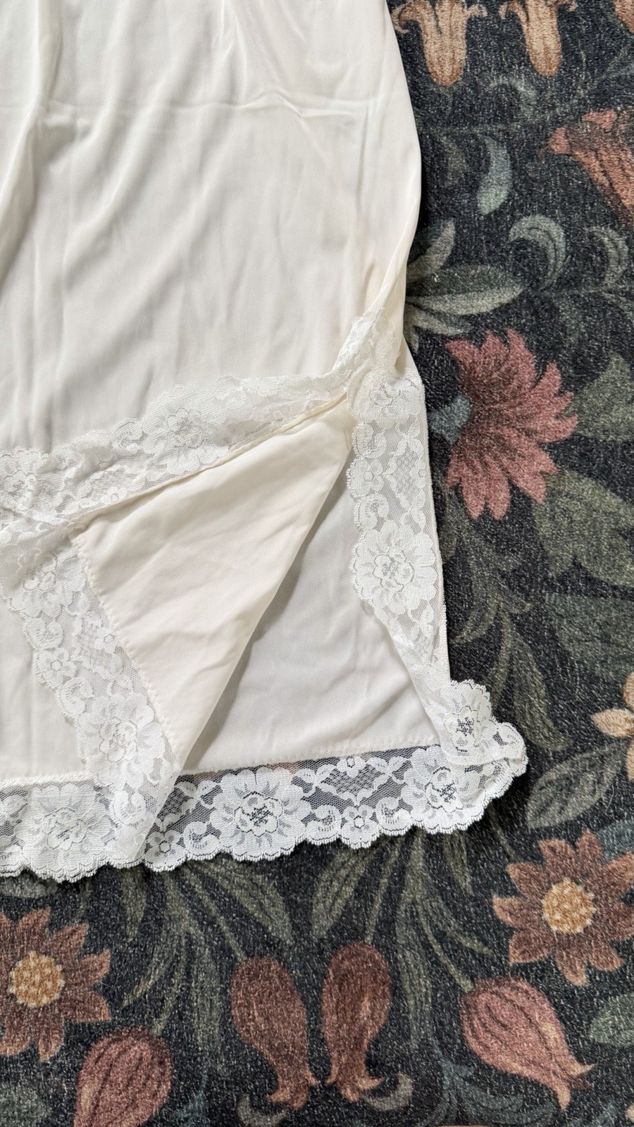 Vintage Nylon Slip Skirt Lot of 4 Midi Full Length Lingerie Intimates M L XL