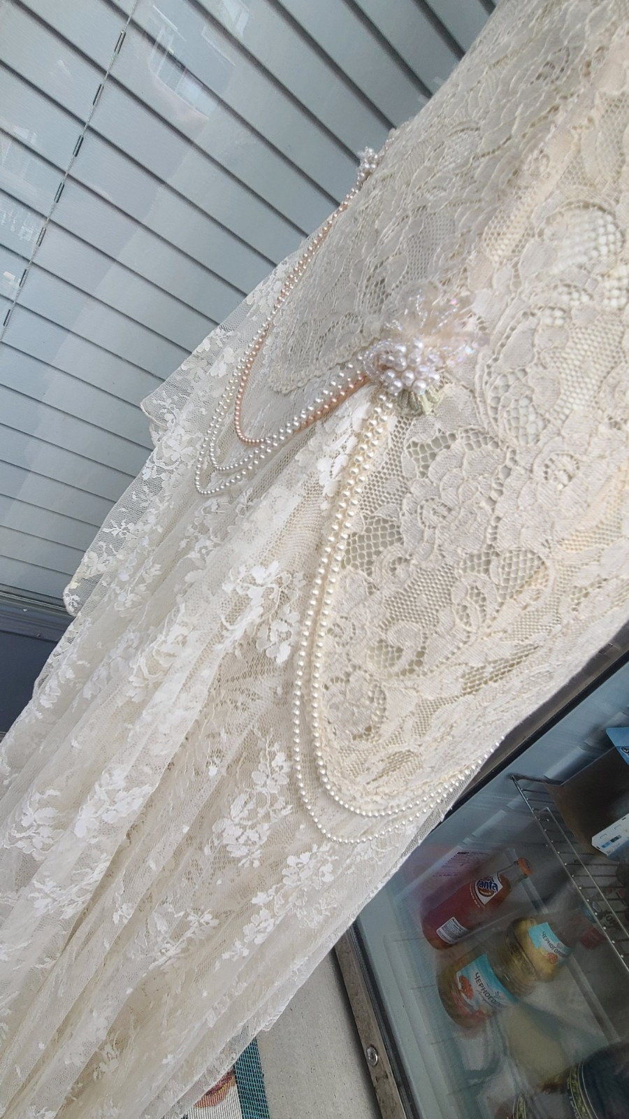 Vintage Susan Lanes Country Elegance Wedding Dress Renaissance Lace Size 8