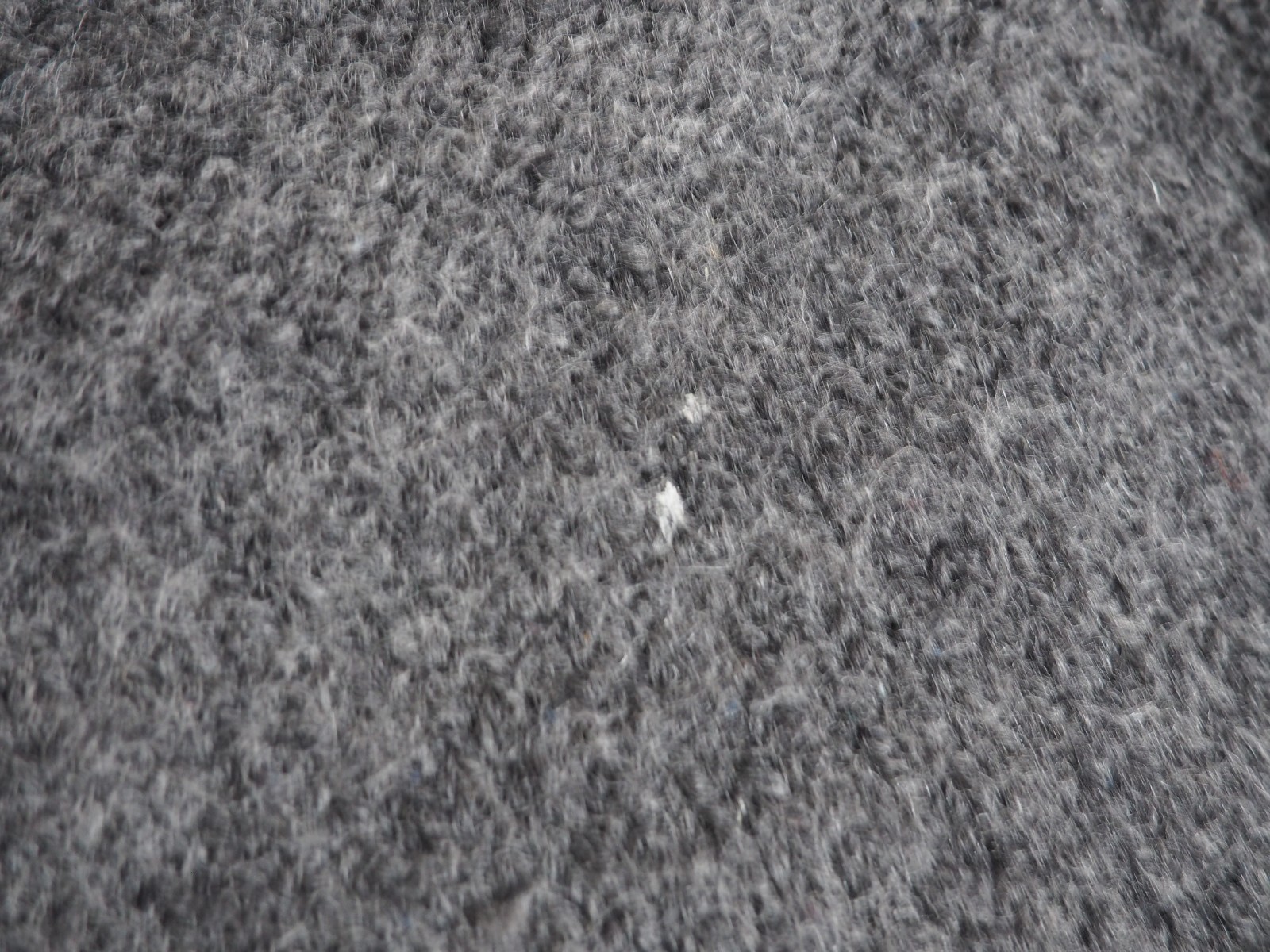 VTG 70s 80s Handmade Charcoal Gray Baggy Wool Pullover Sweater Womens L