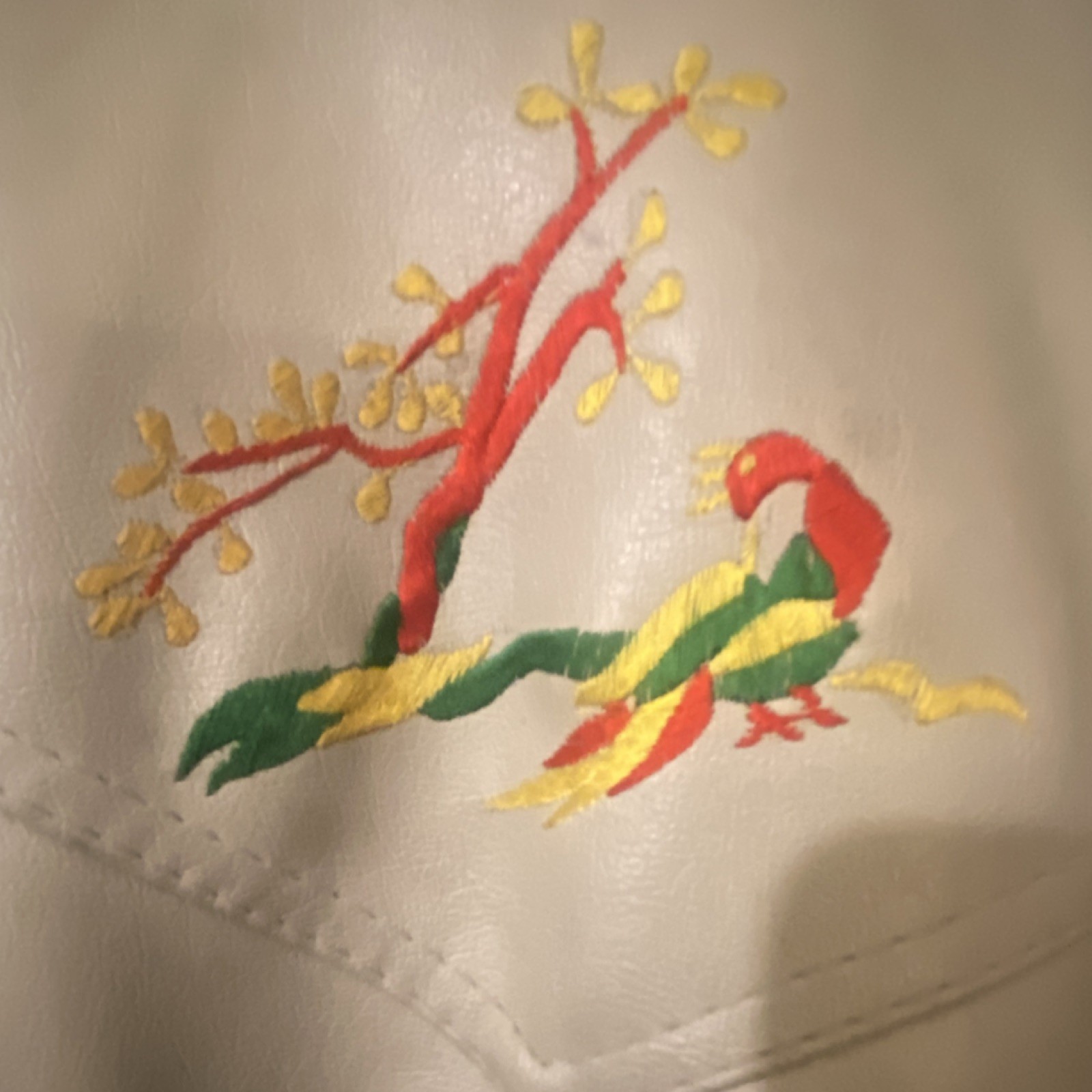 Embroidered Beige PVC Vinyl Jacket Made in Hong Kong WPL 7101
