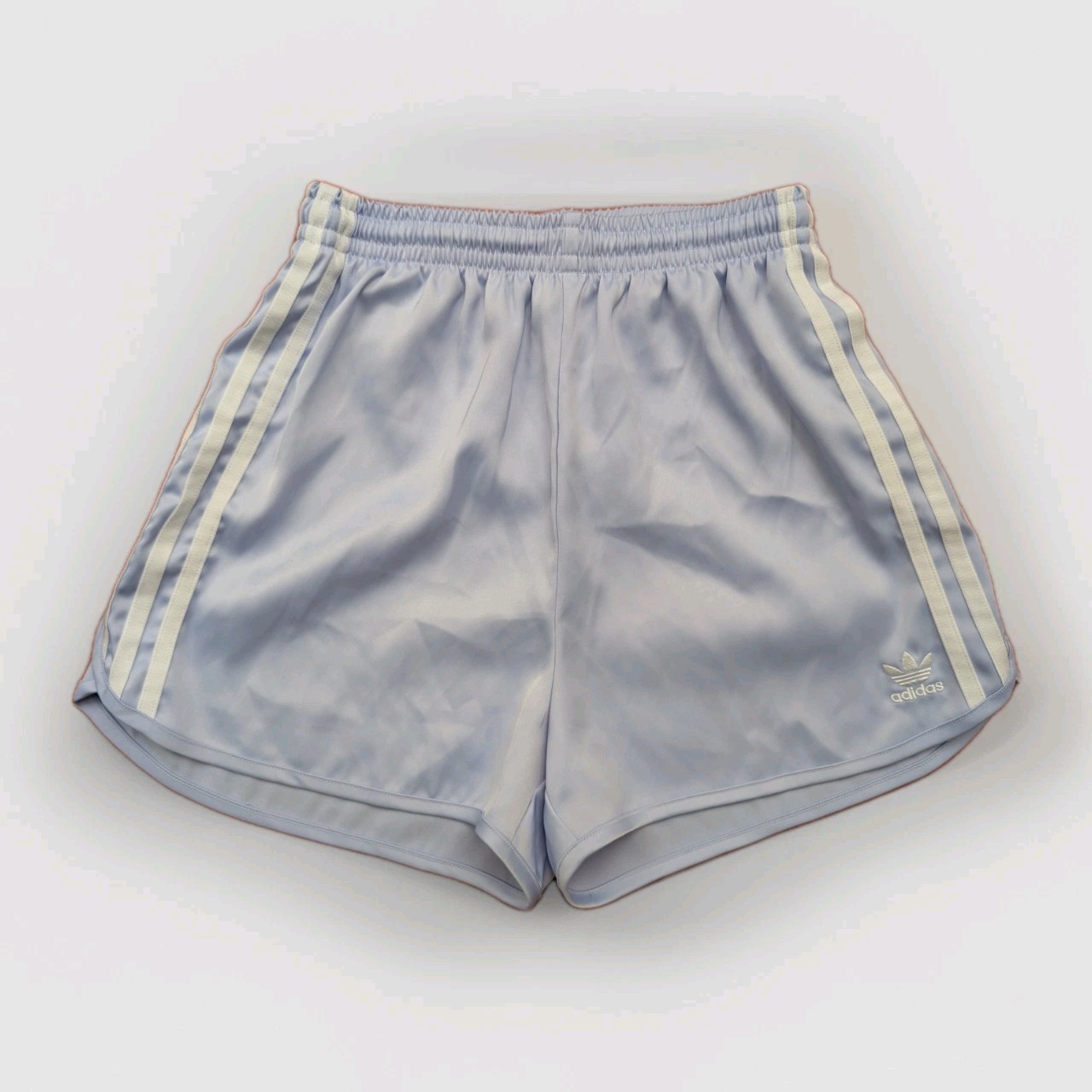 Adidas Glanz Satin Sprinter Shorts XS Lilac Running Womens Casual Vintage Sports