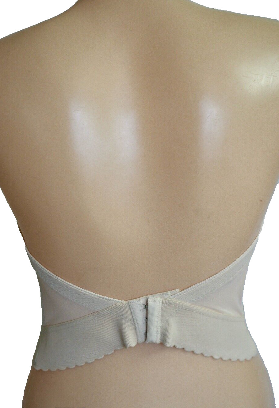 Vintage Carnival longline bra Size 36C Nude Beige Bridal Corset Mint Strapless