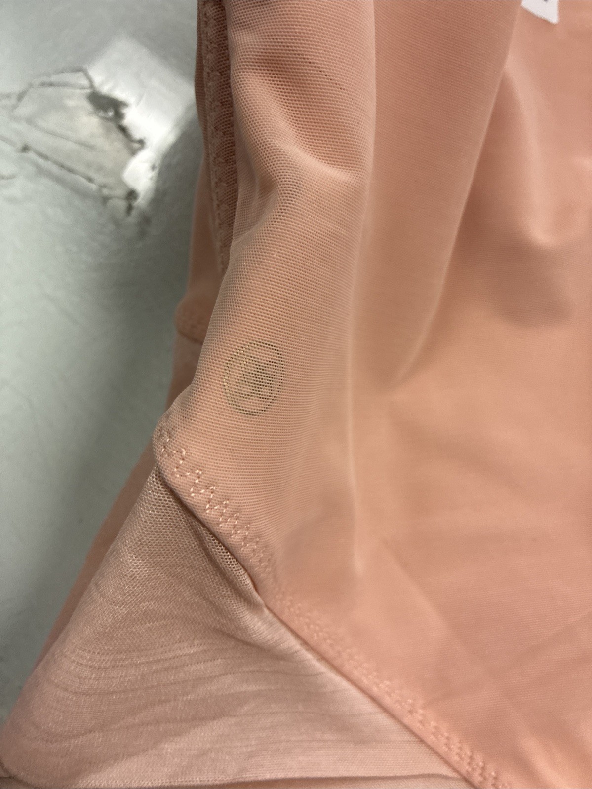 Honey Love High Waist Panties Shape-wear Slimming Nylon Spandex SZ L Rose Tan