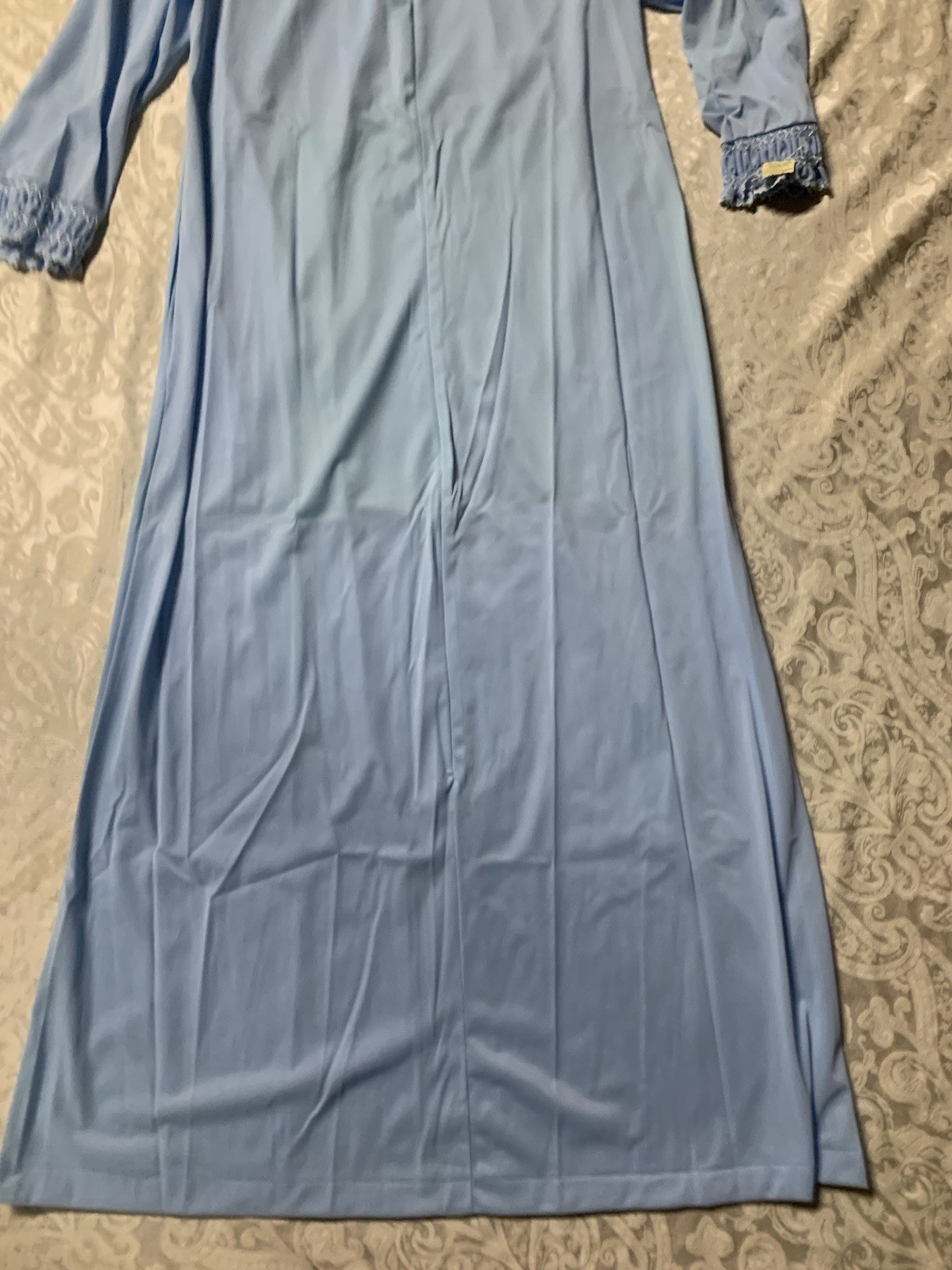 VTG Loungewear By Gossard Robe Maxi Dress Nightgown Gown Blue sz P/XS Women