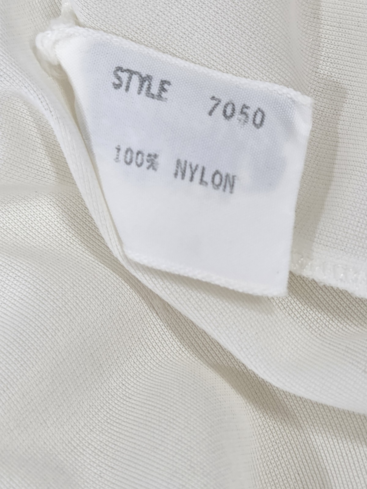Artemis Vtg Peignoir Robe Medium White Sheer Nylon Lace Butterfly Bridal Flaws