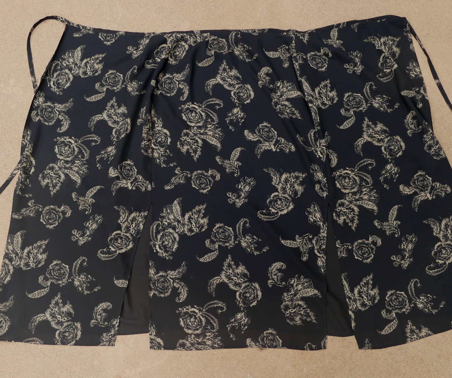 VNT Two Piece Set LONG WRAP SKIRT & SLEEVELESS BLOUSE SzS 70s 80s 90s Retro
