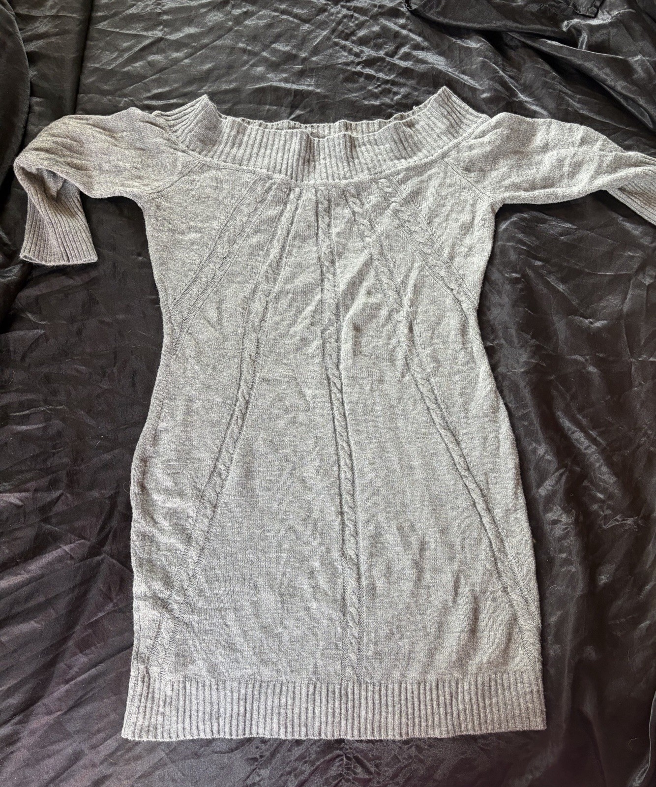 New York And Company Extra Large Sweater Dress Gray