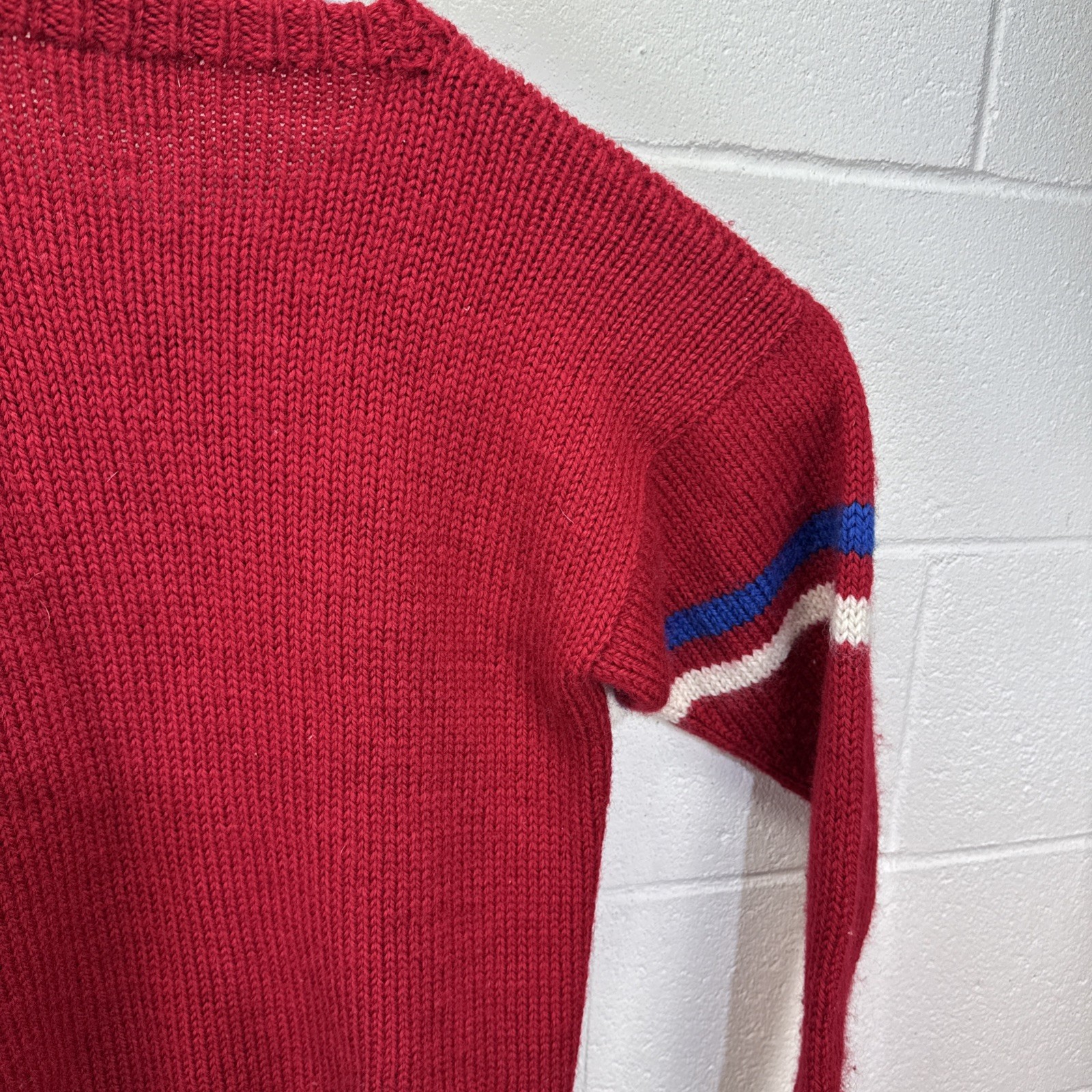 Vintage BABO 100% Wool Sweater Sheep Graphic Hand Crafted New Zealand Sz S